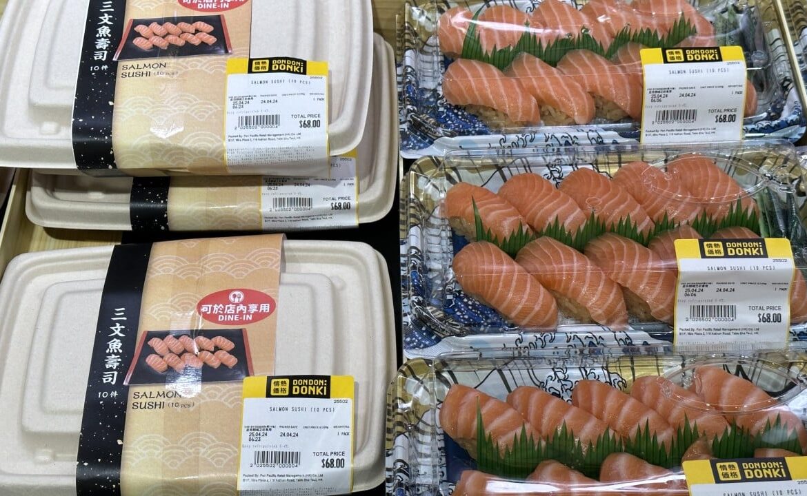 Picking sushi in Hong Kong could become more of a lottery now plastics ban has kicked in