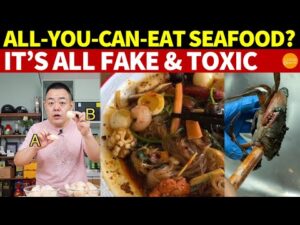 All-You-Can-Eat Seafood? It’s All Fake & Toxic: Dyed Sea Cucumbers, Fake Shrimp, and Imitation Crab