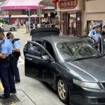 Hong Kong police officers draw gun, smash window to subdue 5 suspects during vehicle stop