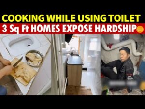 ナイトスタンドとしてのトイレ、使いながら料理：上海の3平方フィートの家が過酷な都市生活を暴露