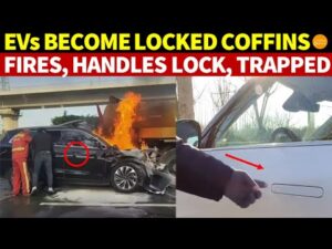 Huawei Digs Its Own Grave: New EV Catches Fire, Hidden Handles Lock, No Escape