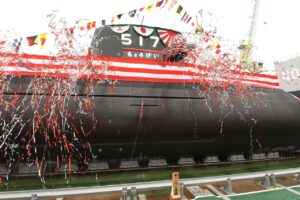 Japan launches fifth Taigei-class diesel-electric submarine