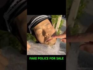 Selling Fake Police Dummies in China