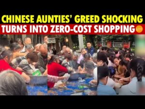 Chinese Aunties’ Greed Is Shocking, Grabbing Everything! Event Turns Into Zero-Cost Shopping