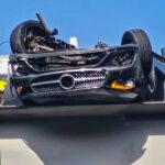 Driver escapes injury after Mercedes flips over on Hong Kong’s Tsing Ma Bridge
