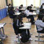 South Korean teacher and parent arrested in late-night exam theft scandal