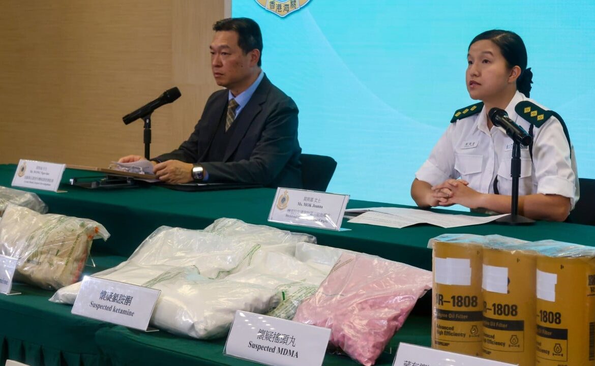 Hong Kong customs arrests 62, seizes HK$431 million of drugs in joint operation