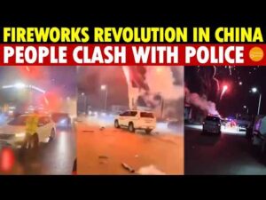 Fireworks Revolution in China! On New Year’s Eve, Citizens Defy CCP Ban,Battle Police With Fireworks