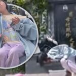 Chinese girl insists on remaining by grandparents’ tombs; her nearby vigil moves many