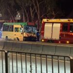 14 hurt after minibus slams into back of goods vehicle in Hong Kong