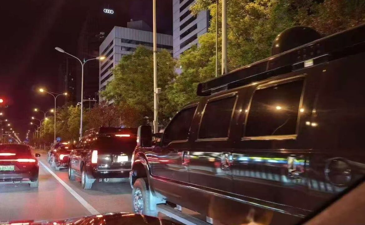 Has ‘the Beast’ arrived in Beijing? Trump’s motorcade SUVs spotted before visit