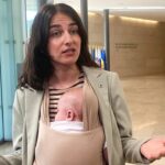 Swedish minister brings baby to EU meeting, a first for the bloc