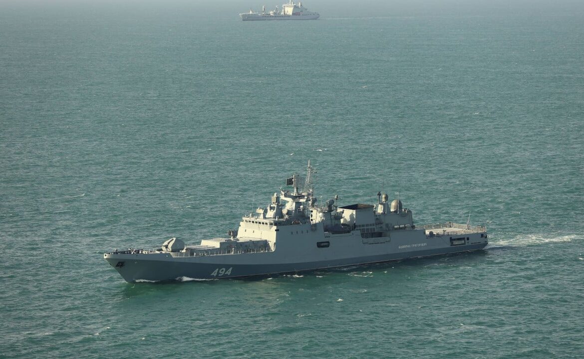 Russian warship fires warning shots at UK yacht in English Channel