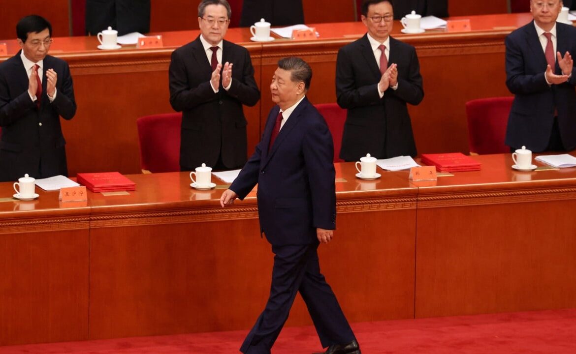 Xi projects confidence for China’s Communist Party at home and on world stage