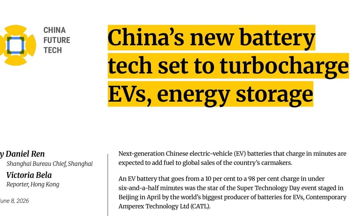 China’s new battery tech set to turbocharge EVs, energy storage