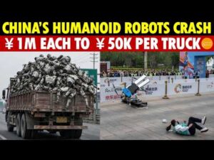 China’s Humanoid Robots Crash! ¥1M Each to ¥50K per Truck, Looks Like Scrap Metal