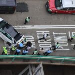 Hong Kong police arrest driver after high-speed chase ends in 5-vehicle crash