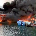 Man injured as fire engulfs 2 huts, 4 speedboats at village in Sai Kung