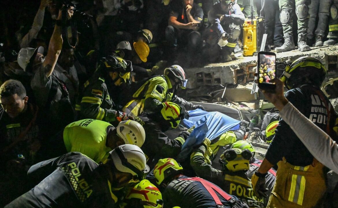 Colombian woman pulled alive from rubble as earthquake death toll tops 200