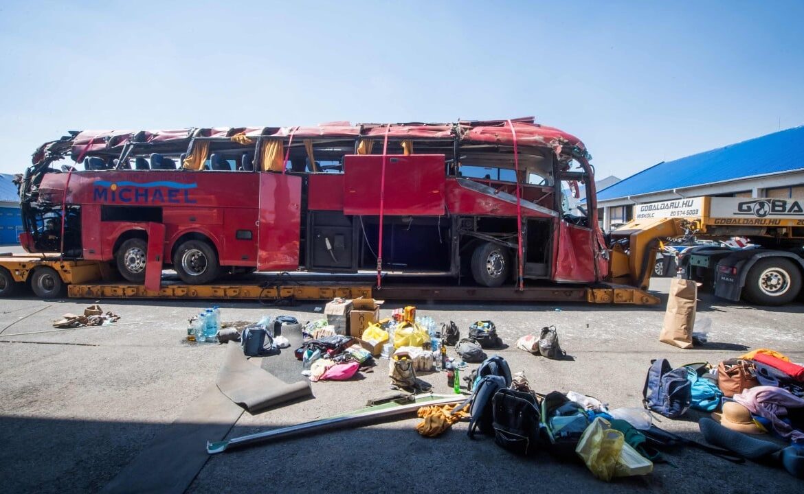 Driver arrested after Hungary bus crash kills 12 people, injures at least 10