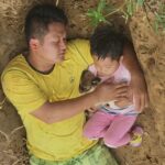 Chinese dad sparks controversy after digging grave to help sick daughter cope with death