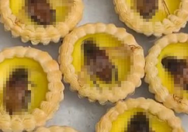 China eatery creates egg tarts topped with ‘giant cockroaches’, drawing widespread curiosity