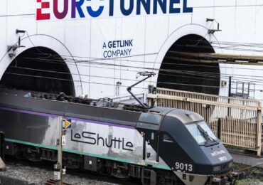 Bus hits train near Channel Tunnel in France, injuring 19